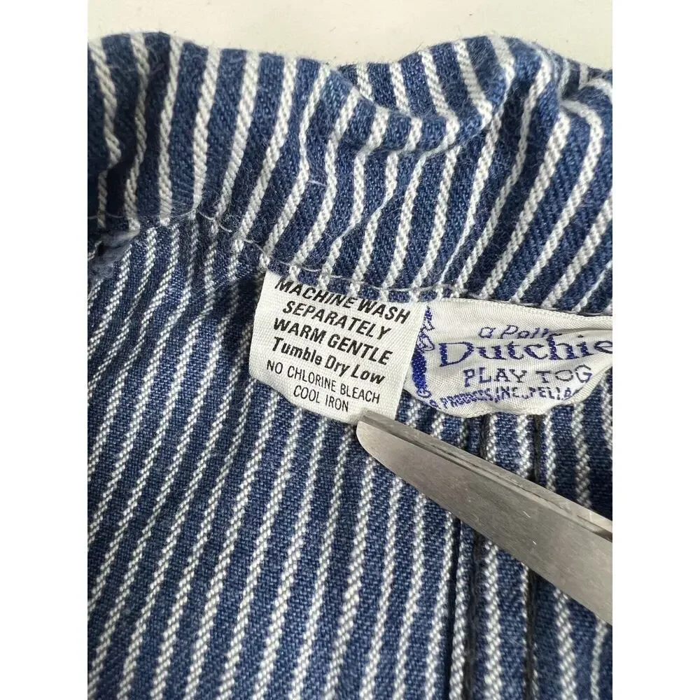 Vintage Stripe Denim Navy Jumpsuit Pella Dutchie Play Tog